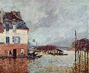 Alfred Sisley uberschwemmung in Port Marly oil painting on canvas